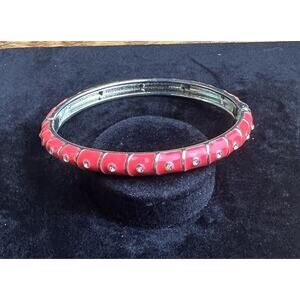 Sequin Nordstrom Colorful Thin Gold Tone Enamel Hinge Bangle $25 NWOT #134